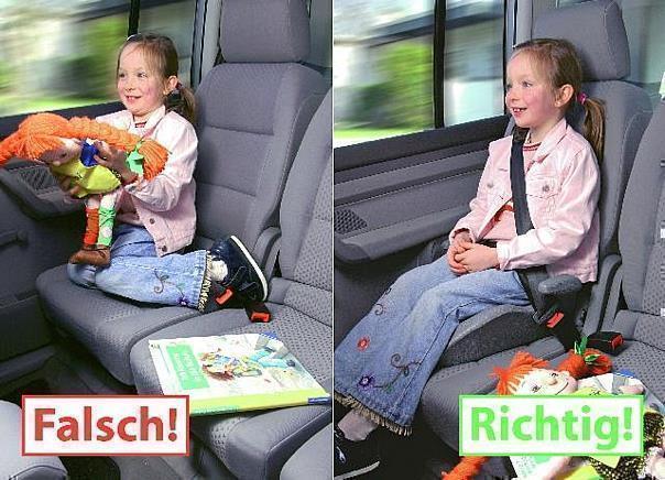 Kinder im Auto richtig sichern